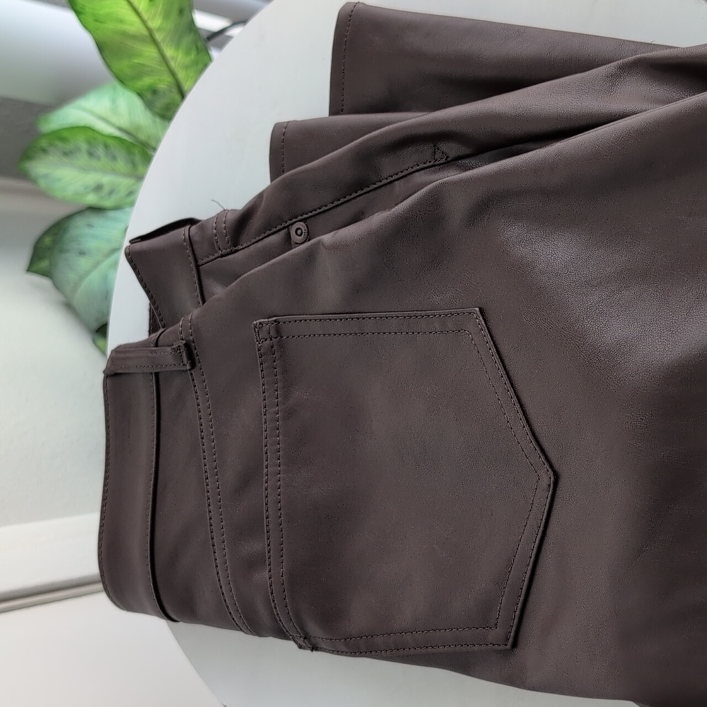 GAP Vintage Slim High Rise Faux Leather Jeans - Picture 11 of 11